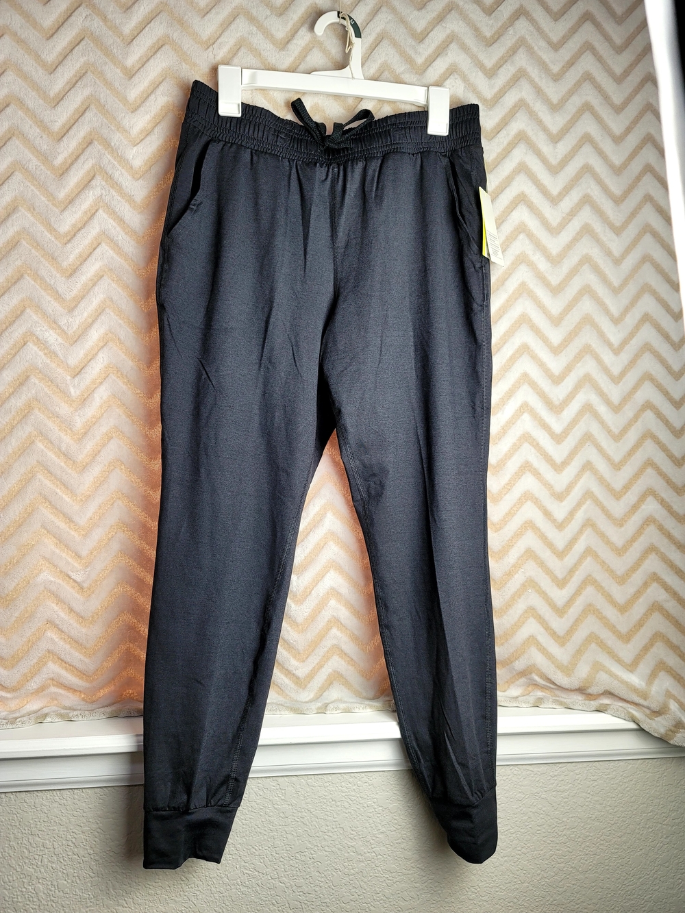 Women's Black Jogger Pants with Drawstring